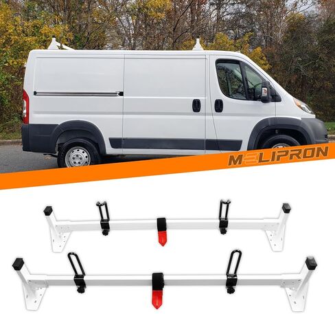 MELIPRON Ladder Rack Fit for Ford Transit 150 250 350 Cargo Van Roof Rack 2 Crossbars 54" (2015-2023) in Kuwait