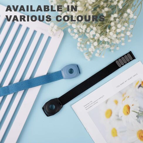 قطعتان من حامل ميدالية الأميرة كروز، سوار قابل للتعديل لأساور معصم ميدالية الأميرة مع لاصق سحري إكسسوارات حامل ساعة ميدالية الأميرة المريحة للرجال والنساء (أزرق، أسود) in Kuwait