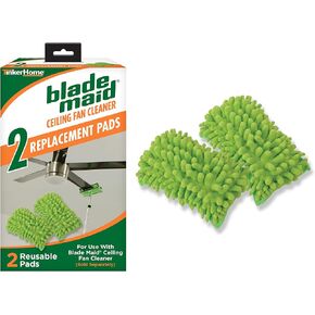 Blade Maid Ceiling Fan Cleaner- Cleaning Tool with 3 Foot Extendable Pole, Cleaning Head, Reusable Fiber Duster, & Flexible Dusting Brush