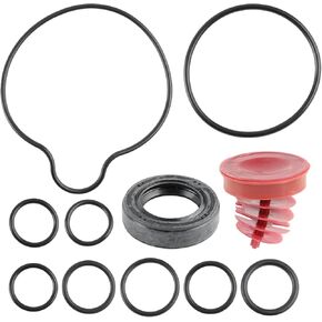 MOTOALL 91347-PAA-A01 10Pcs Power Steering Pump Seal Kit Fit for Honda Accord Civic CR-V Element Odyssey for Acura TL TSX RDX MDX Replaces 91345-RDA-A01