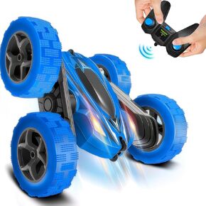 Remote Control Stunt Car Toys - Birthday Gifts Ages 6 7 8 9 10 11 12 Year Old Boys Kids Toddler Girls Best Presents Christmas Ideas Rechargeable Rc Racing Vehicle Outdoor
