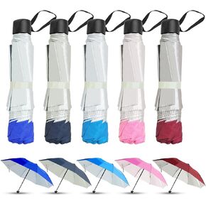 Travel Umbrella, Umbrellas Bulk, 5 Colors Travel Folding Umbrellas, Exquisite Appearance, Easy To Carry, Suitable For Sunny Days And Rainy Days