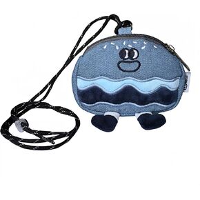 Burger-Style Cute Coin Purse with Adjustable Strap, Coin Pouch with Zipper, Funny Expressions Mini Crossbody Bag, Small Change Purse for Girls Boys