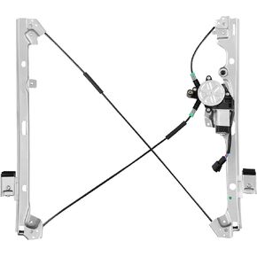Front Passenger Side Power Window Regulator with Motor (2 Pins) Fit for 2001-2006 Chevrolet Silverado 1500 3500, Avalanche Suburban GMC Sierra 1500 2500 3500 Yukon XL Cadillac Escalade, 741-645