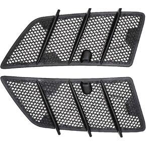 ABS Black Left Right Hood Air Vent Covers 1 Pair Front Hood Vent Air Grille Cover Compatible with Mercedes Benz W164 Ml/Gl Class 2008-2011