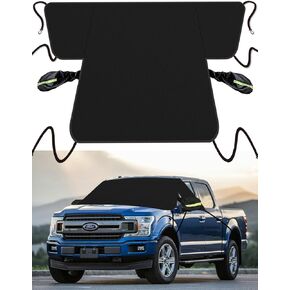Snow Windshield Cover for Car, Upgraded 7-Layers Thicken 600D Oxford Car Windshield Cover for Ice and Snow, Fit for Most Car, Truck, SUV, Van and MPV (71 * 65Inches)