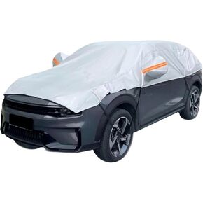 Half Car Cover for Snow – Windshield Cover for Ice and Snow, Hail Protector, Sunroof Cover, UV, Rain, Snow, Waterproof All Weather Protection for SUV M Black