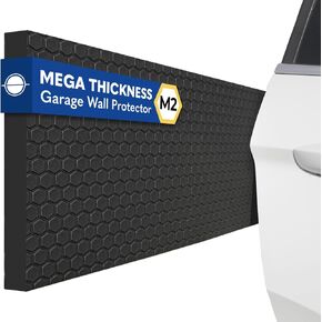 M2 Garage Wall Protector Car Door Wall Protector, Tool-Free, Designed in Australia (Black, 4 Pack)