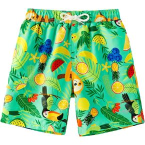 Angel season Boys Swim Trunks with UPF 50+ Kids Board Shorts Quick Dry Youth Swimsuit Teen Boy Swimwear Sizes 7-14 Years