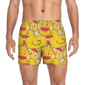 Mens Boxer Shorts Soft Funny Pattern Sleep Short Underwear Breathable Athletic Sport Briefs