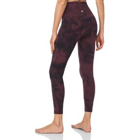 HeyNuts Pure&Plain 7/8 High Waisted Athletic Leggings for Women, Buttery Feeling Workout Tummy Control Yoga Pants 25''