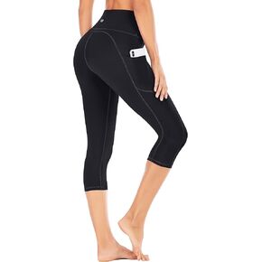 IUGA High Waisted Yoga Pants for Women with Pockets Capri Leggings for Women Workout Leggings for Women Yoga Capris
