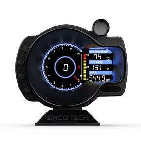 OBDII Meter Dashboard Speed RPM Water Temperature Voltage Gauge Digital Display