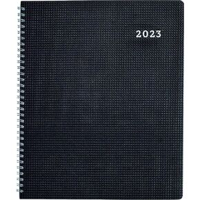 Brownline® 2025 DuraFlex Monthly Planner, 14 Months, December 2024 to January 2026, Twin-Wire Binding, 8.875" x 7.125", Black (CB1200V.BLK-25)