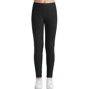 Auranso Kids Girls Leggings Full Length Cotton Tights Pants 4-14 Years