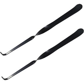 Stainless Steel Wick Dippers, 2 pcs Put Out Extinguish Candle Wick Dipper Candle Hook Candle Accessories for Putting Out Extinguish Candle Wicks Flame Safely (Black)
