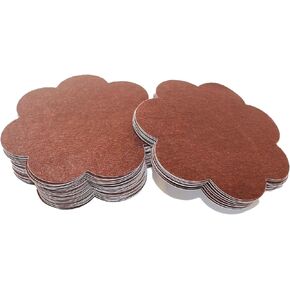 QueenVibes 40 Pieces Breast Covers Nipple Cover Pasties, Disposable Nipple Covers, Bra Pad, Self-Adhesive No Show Bra For Women (Large 8 cm, Coco Brown)
