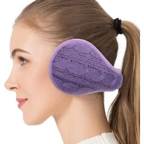 Venswell Knit Ear Muffs for Winter Women Men Soft Earmuffs Cold Weather Fleece Ear Warmers Cover Foldable & Adjustable in Saudi Arabia
