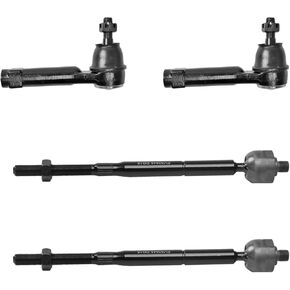 Motorman 4pcs (2) EV80645+(2) ES800408 Front Inner&Outer Tie Rod Ends For DODGE CALIBER 2007-2012 All Models,For JEEP COMPASS 2007-2016 All Models