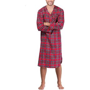 PajamaGram Flannel Night Shirts For Men - Mens Long Nightshirts