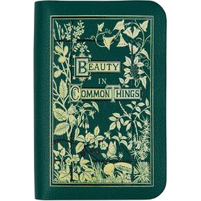 Well Read Beauty in Common Things Book Themed Zip Around Wallet for Book Lovers- Ideal Literary Gift for Book Club, Readers & Bookworms - Vegan Faux Leather Clutch by Well Read