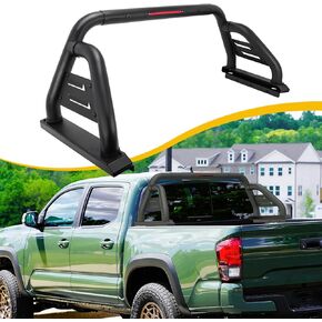 Roll Bar Fits for Toyota Tacoma 2005-2025, Heavy Duty Sport Bar Chase Rack Roll Cage Accessories, with Light Mounting Bracket