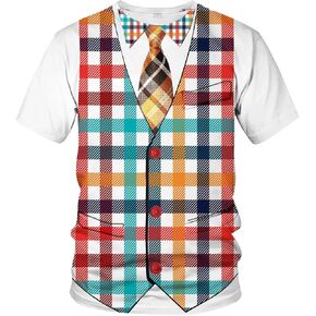 Funny Men's Tuxedo T Shirt Tie Tux Graphic Tee Shirt