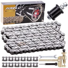 Upgraded 35 Chain 140 Links Mini Bike & Go Kart Chain Tensioner Fit for Coleman CT100U, CC100X, Baja Doodle Bug, Predator 212cc 79cc 97cc 100cc & Motovox Models