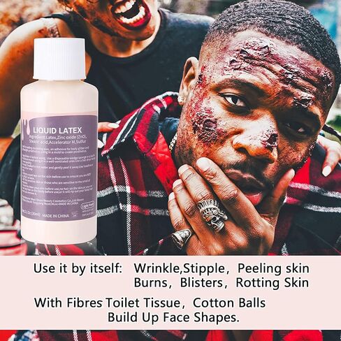 Go Ho Blood Splatter Fake Blood Washable(2.1 oz),Halloween Fake Blood Spray Eye Blood Drops Body Paint,Fake Blood for Clothes and Zombie Monster Vampire Clown Costume Cosplay Makeup,1PC in Saudi Arabia