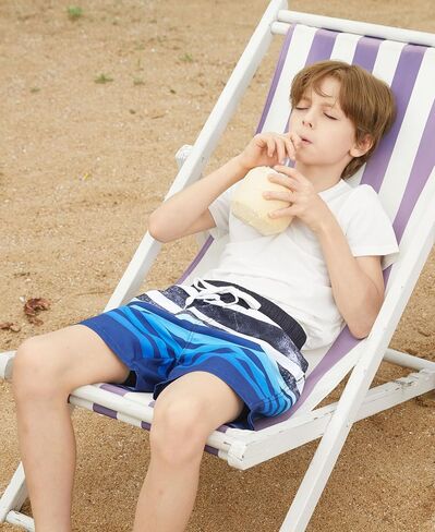 Boys Swim Trunks with Compression Liner Casual Bathing Suit for Kids Swim Shorts 6-18 Years in Saudi Arabia