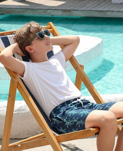Boys Swim Trunks with Compression Liner Casual Bathing Suit for Kids Swim Shorts 6-18 Years in Saudi Arabia