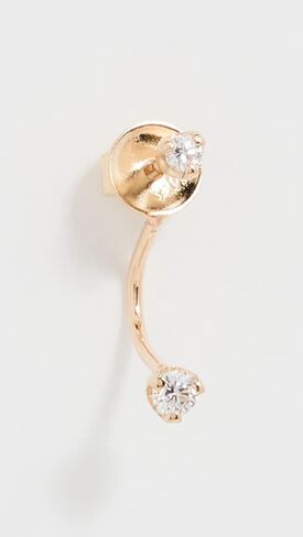Zoe Chicco Women's 14k Mixed Round Diamonds Stud Jacket Single Earring in Saudi Arabia