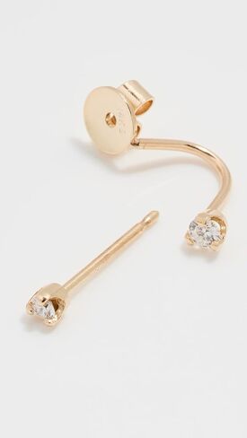 Zoe Chicco Women's 14k Mixed Round Diamonds Stud Jacket Single Earring in Saudi Arabia