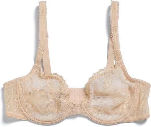 Vogue's Secret Women's Sexy Sheer Mesh See Through Bra Non Padded Unlined Lace Bralette Underwire Bras in Saudi Arabia