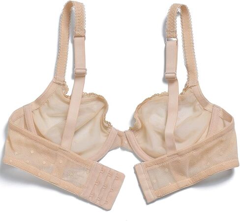 Vogue's Secret Women's Sexy Sheer Mesh See Through Bra Non Padded Unlined Lace Bralette Underwire Bras in Saudi Arabia