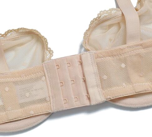 Vogue's Secret Women's Sexy Sheer Mesh See Through Bra Non Padded Unlined Lace Bralette Underwire Bras in Saudi Arabia