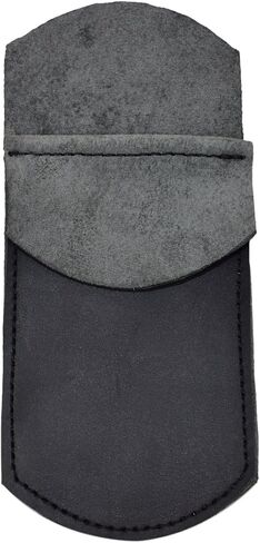 Hide & Drink, Pocket Protector, Pencil Pouch, Pen Holder for Shirt Pockets, Lab Coats, Backpacks, Office & Work Essentials, Full Grain Leather, Handmade, Charcoal Black in Kuwait