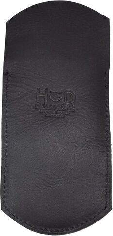 Hide & Drink, Pocket Protector, Pencil Pouch, Pen Holder for Shirt Pockets, Lab Coats, Backpacks, Office & Work Essentials, Full Grain Leather, Handmade, Charcoal Black in Kuwait
