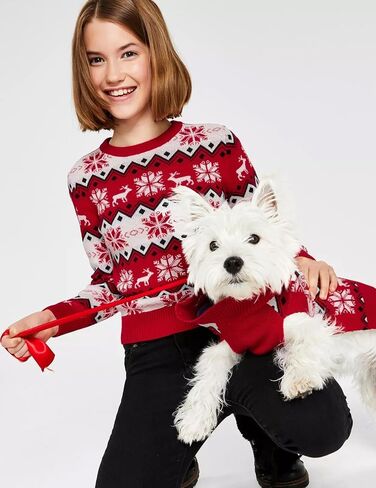 Kids Boys Girls Christmas Sweaters Holiday Unisex Sweater Crewneck Xmas Party Knit Reindeer Snowflakes Pullover in Kuwait