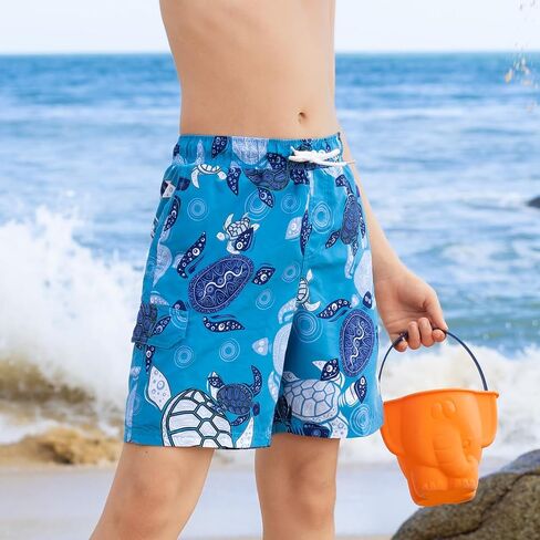 Angel season Boys Swim Trunks with UPF 50+ Kids Board Shorts Quick Dry Youth Swimsuit Teen Boy Swimwear Sizes 7-14 Years in Kuwait