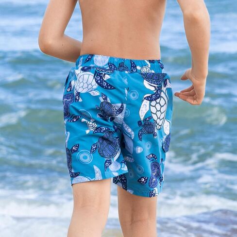 Angel season Boys Swim Trunks with UPF 50+ Kids Board Shorts Quick Dry Youth Swimsuit Teen Boy Swimwear Sizes 7-14 Years in Kuwait