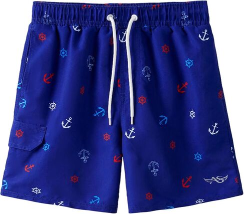 Angel season Boys Swim Trunks with UPF 50+ Kids Board Shorts Quick Dry Youth Swimsuit Teen Boy Swimwear Sizes 7-14 Years in Kuwait