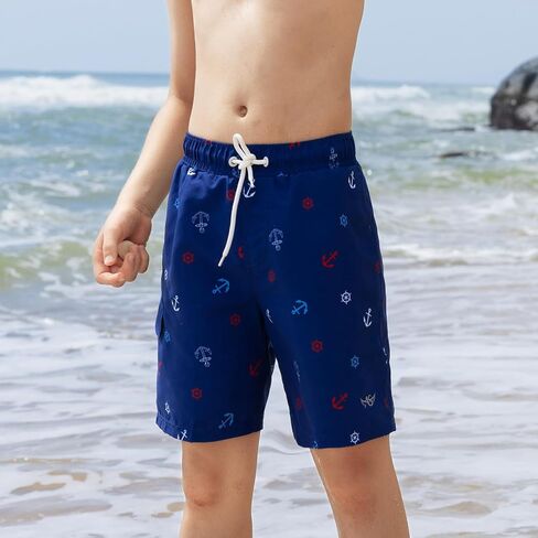 Angel season Boys Swim Trunks with UPF 50+ Kids Board Shorts Quick Dry Youth Swimsuit Teen Boy Swimwear Sizes 7-14 Years in Kuwait