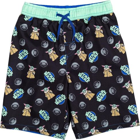 STAR WARS The Mandalorian The Child Pullover Rash Guard and Swim Trunks Outfit Set Little Kid to Big Kid in Kuwait