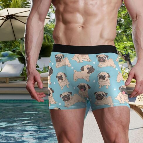 visesunny Underwear for Men Funny Pattern Boxer Briefs Moisture-wicking Soft Breathable Underpants in Saudi Arabia