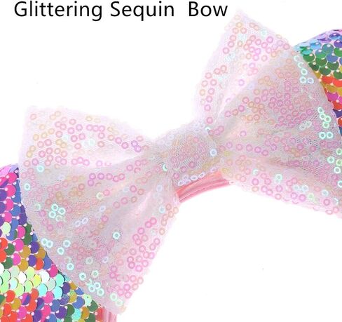 JIAHANG Polka Dot Mic Mouse Ear Headband Sequin Bow Festival Costume Headwear Amusement Park Headpiece for Women Girls in Saudi Arabia