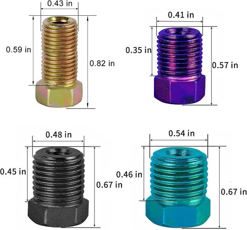 Braking Line Kit - Upgraded 25 Feet 1/4 Copper Coated Braking Line Tubing with 16 Color Fittings, Durability and Corrosion Resistance Copper Tubing for Automotive in Saudi Arabia