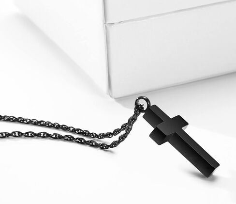 حرق الجثث الصليب قلادة للرماد، الجرار الصليب فارغة المنجد قلادة رماد حامل الفولاذ المقاوم للصدأ المجوهرات التذكارية in Saudi Arabia