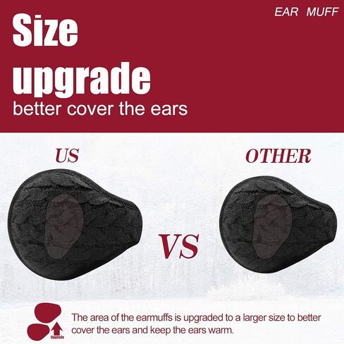 Metog Unisex Foldable Ear Warmers knits Winter EarMuffs in Saudi Arabia