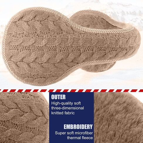 Metog Unisex Foldable Ear Warmers knits Winter EarMuffs in Saudi Arabia